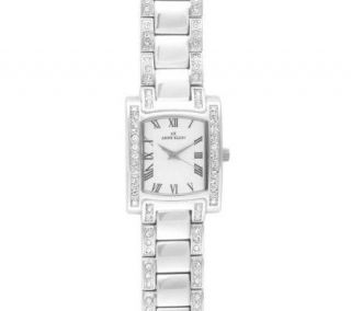 Anne Klein Ladies Casual Silvertone Watch withCrystal Bezel   J104855