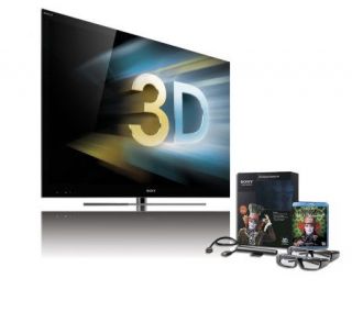Sony BRAVIA 55 Diag. 1080p 240Hz LED HDTV with3 D Kit —