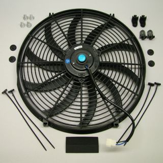 Speed 2054s Electric Cooling Fan 16 s Blade Curved 2500 CFM
