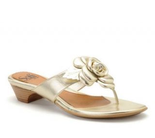 Sofft Floria Flower Thong Sandals —