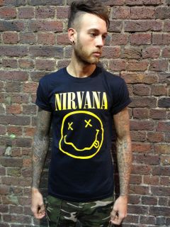 Nirvana Unisex T Shirt Vtg Kurt Cobain Courtney Love Punk