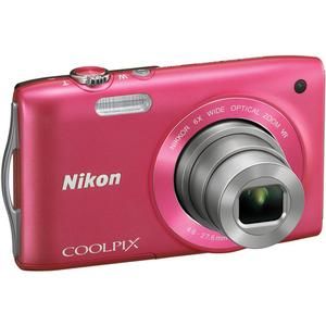 Nikon Coolpix S3300 Compact Digital HD Camera Kit 16MP Pink USA