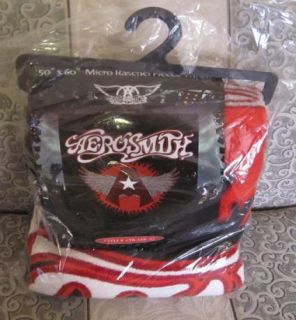 New Aerosmith Plush A Wings Plush Fleece Throw Blanket Rock Band Gift
