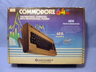 Commodore 64 Computer In Original Box With Manual No Power Supply