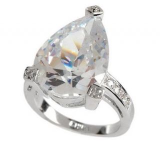 Melania Simulated Diamond Pear Shape Ring —