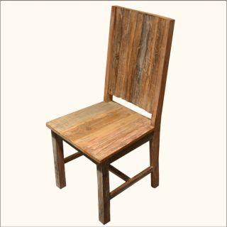  Hardwood Solid Back Kitchen Dining Room Patio Chair Furniture