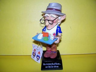 Old Man Figurine COOTS 2009 Westland So Many Buffets So Little Time