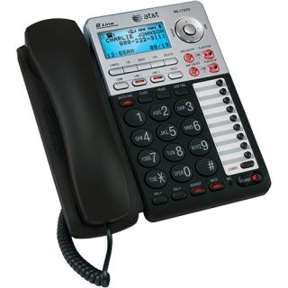 ml17939 2 line corded telephone with caller id and answering machine