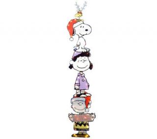 60 Lighted Peanuts Characters Stack Slim YardArt by Sterling
