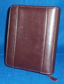  25 Rings Burgundy Leather Franklin Quest Covey Planner Binder