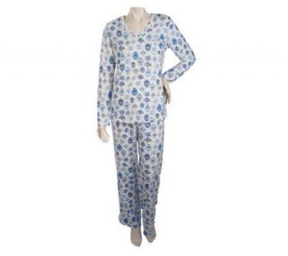 Carole Hochman Conversational Cotton Jersey Pajama Set —