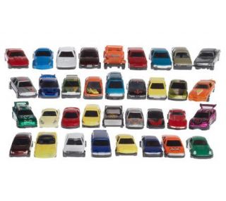 35 Piece Assorted Free Wheeling Die Cast Vehicle Set —