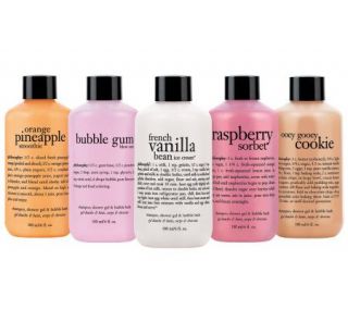 philosophy 5 piece discovery kit of 3 in 1 shower gels —
