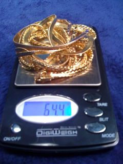 CHAINS 3 ARE WEARABLE 60 GRAMS PLUS MARKS NOTICED ITALY 14K GS SU