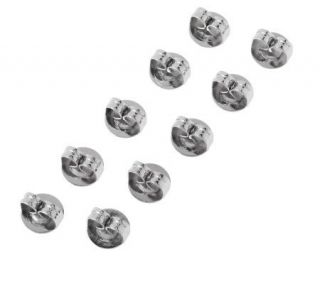 Steel by Design Set of 5 Pairs Oversized Earring Clutches   J111262