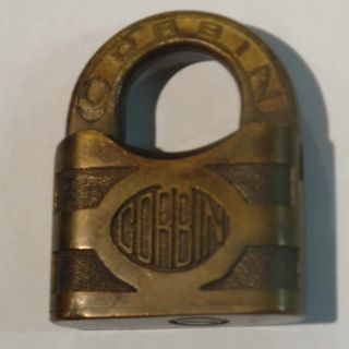Great old large Corbin standard padlock lock