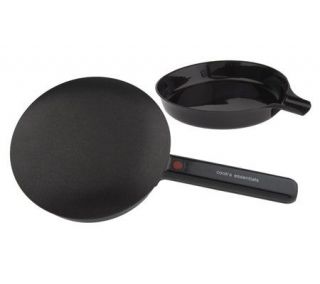CooksEssentials 7 Nonstick Crepe Maker with Dip Pan —