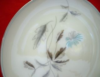 noritake corliss japan aqua flower 1 dinner plate euc