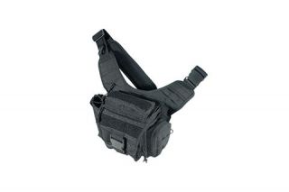 Leapers UTG Covert Carry Ambidextrous Messenger Bag Black PVC P219B