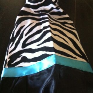 Turquoise and Zebra Breast Feeding Cover Up