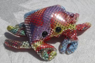 New Cute Sparkle Crab Stuffed Fish Sand Animal Toy Gift Rainbow