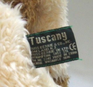 Russ Berrie Tuscany Cow Stuffed Animal Plush Bean Bag Large 14 Doll