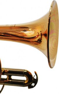 Schiller Centertone BB Cornet Rose Brass with Gold Accents