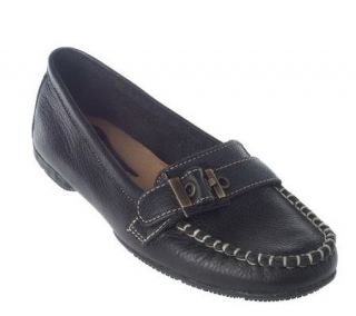 Rockport Tumbled Leather Comfort Loafers w/ Hardware —
