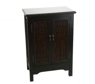 Bombay 32 inch Faux Bamboo Storage Cabinet —