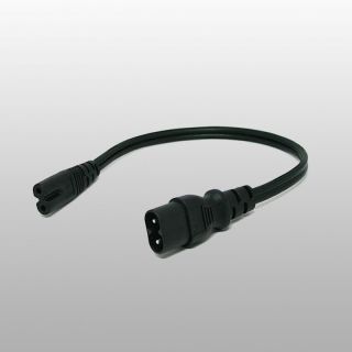 1ft Short Power Cord IEC 320 C7 to IEC 320 C8 C7 to C8 Extension Cord