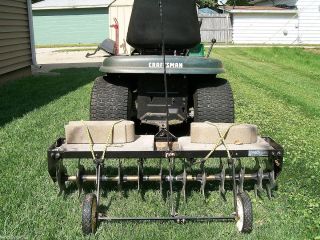 Agri Fab 40 Curved Spike Lawn Aerator Assembled Pull Behind Type with