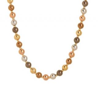 Colors of Gold 17 Bead Necklace with Extender 14K Gold —