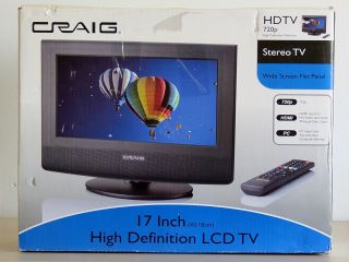 Craig 17 CLC507 HD LCD Television 720P Wide Screen Flat Panel PC