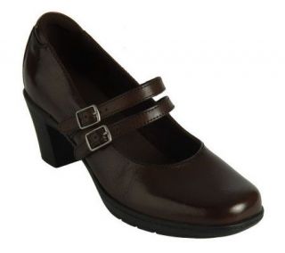 Clarks Bendables Dream Honor Leather Adj. Mary Janes   A91066