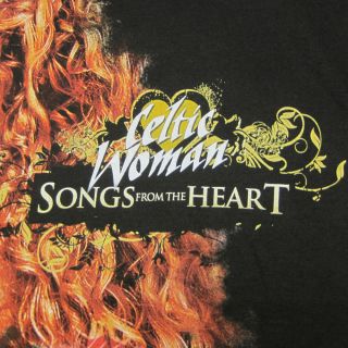  shirt Songs from the Heart Concert Tour Tee Black Graphic Size M
