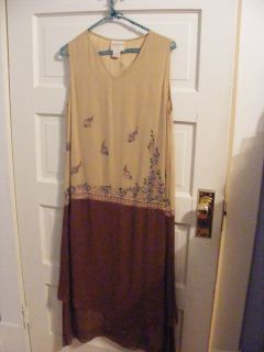 Tan April Cornell Dress Size Medium
