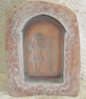 Concrete Statuary Thermometer Angel Mold