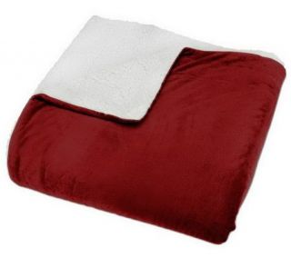 Fireside Collection KG Plush Reverse Faux Sherpa Blanket   H198174