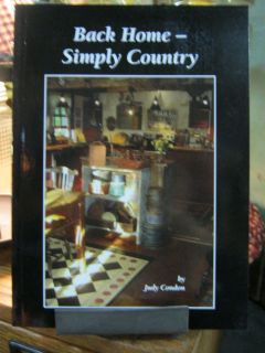 Back Home Simply Country By Judy Condon Newest Book January 2012
