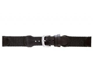 Swiss Army Style Nylon w/Leather Accent Replacement Watch Band
