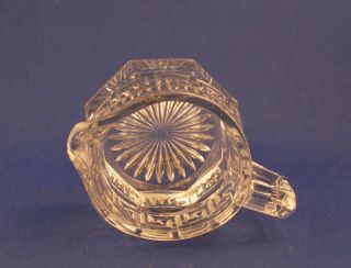 Vintage Heisey Glass Company Crystal Greek Key Creamer c.1920
