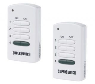 SuperSwitch Set of 2 Progammable Indoor/Outdoor Remotes —