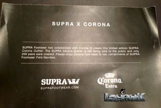 Supra Cutler x Corona Collaboration 1 Few Celebrity Friends Family