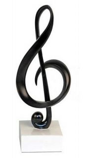 The treble clef sculpture in black makes a great gift or award
