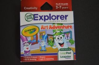  LeapPad Leapster Explorer Game  Crayola Art Adventure  New in Box
