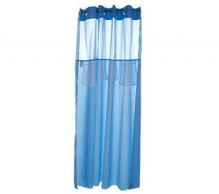 Hookless Mystery Shower Curtain with Storage Pockets —