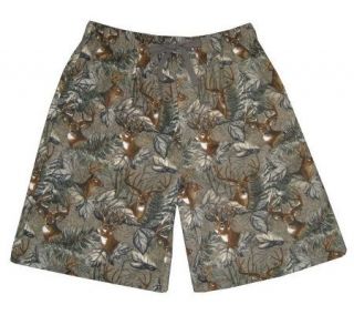 QuietWear Loungewear   Flannel Bermuda Shorts —