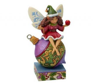 Jim Shore Fairy Sitting on Ornament Figurine —