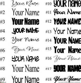 YOUR NAME Vinyl Letters Wall Art Graphics Stickers Decal 916