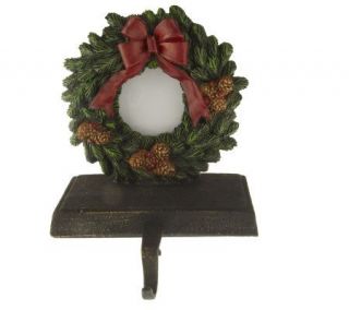 Wreath Shaped Photo Frame Stocking Holder by Valerie —